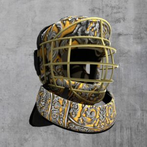 Soft training helmet with neck protection PRINT