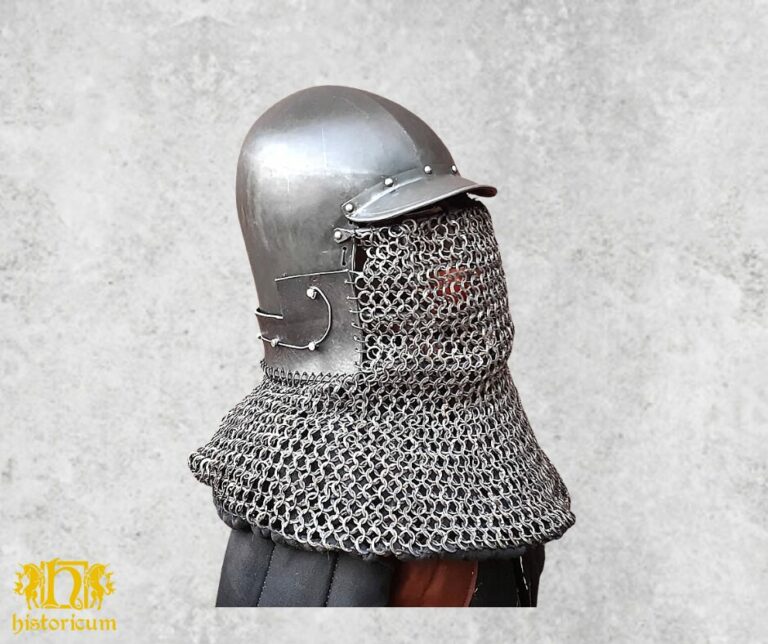 Helmet with peak